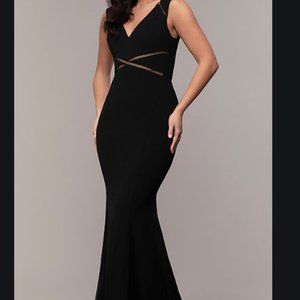 Lulus  Mermaid-Style Long black  dress